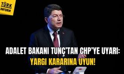Adalet Bakanı Tunç’tan CHP’ye uyarı: Yargı kararına uyun!