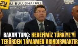 Bakan Tunç: Hedefimiz Türkiye'yi terörden tamamen arındırmaktır