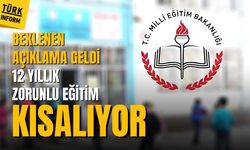 Beklenen açıklama geldi: 12 yıllık zorunlu eğitim kısalıyor