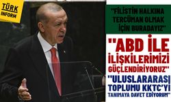 Cumhurbaşkanı Erdoğan BM Genel Kurulu'nda tarihi açıklamalarda bulundu