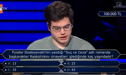 Kim Milyoner Olmak İster'de merak edilen soru! Suç ve Ceza'da Raskolnikov cinayetleri işlediğinde kaç yaşındaydı?