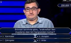 Araknofobi nedir? Kim Milyoner Olmak İster'de 200 bin liralık soru 28 Eylül 2025