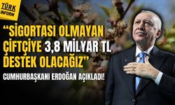 Cumhurbaşkanı Erdoğan’dan destek açıklaması! 'Sigortası olmayan çiftçilere 3,8 milyar TL destek...'
