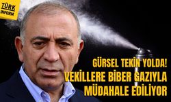 Gürsel Tekin yolda, arbede yaşanıyor