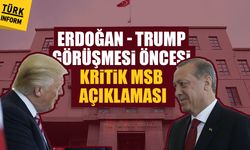 Erdoğan - Trump görüşmesi öncesi MSB'den flaş açıklama!