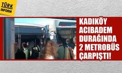 Kadıköy’de metrobüs kazası! Acıbadem durağında iki metrobüs çarpıştı