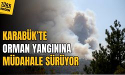 Karabük'te Orman Yangınına müdahale sürüyor