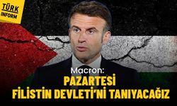 Macron: Pazartesi Filistin Devletini tanıyacağız