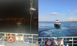 Marmara Denizi'nde korku dolu anlar: Tekne arıza yaptı!