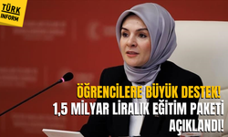 Öğrencilere Büyük Destek: 1,5 Milyar Liralık Eğitim Paketi Açıklandı!