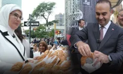 Emine Erdoğan, New York’ta “Anadoludakiler” projesi tanıtımında simit ikram etti