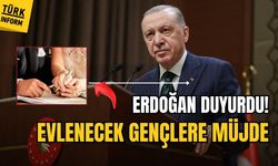 Evlenecek gençlere müjde! Cumhurbaşkanı Erdoğan açıkladı