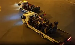 Trafik canavarları polise takıldı: 17 motosikletli yakalandı!