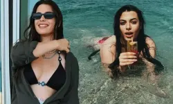 “Üstümü değiştirmeyi unuttum” dedi, gündem oldu! Derin Talu havalimanındaki hali olay yarattı