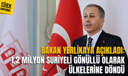 1,2 milyon Suriyeli gönüllü olarak ülkelerine döndü