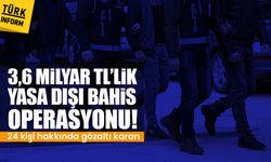 3,6 milyar TL’lik yasa dışı bahis operasyonu! 24 kişi hakkında gözaltı kararı