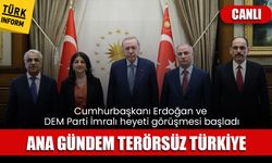 SON DAKİKA! Cumhurbaşkanı Erdoğan ve DEM İmralı heyeti görüşmesi başladı