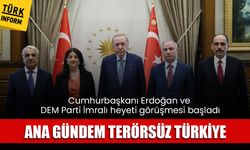 SON DAKİKA! Cumhurbaşkanı Erdoğan ve DEM İmralı heyeti görüşmesi başladı