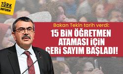 Bakan Tekin öğretmen ataması için tarih verdi! 15 bin atama yapılacak!