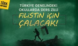 Türkiye genelindeki okullarda ders zilli Filistin için çalacak!