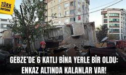Gebze’de 6 katlı bina çöktü: Enkaz altında kalanlar var!