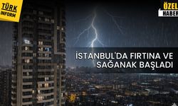 İstanbul’da yağış ve fırtına başladı: O anlar kamerada!