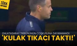 Galatasaray tribününün coşkusuna dayanamadı: 'Kulak tıkacı taktı!'