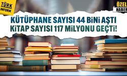 Kütüphane sayısı 44 bini aştı, kitap sayısı 117 milyonu geçti!