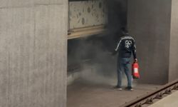 Mahmutbey metrosunda korkutan yangın! Metro frenleri alev aldı