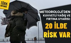 Meteoroloji'den kuvvetli yağış ve fırtına uyarısı: 20 ilde risk var