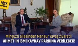 Minguzzi ailesinden Mansur Yavaş ziyareti! Ahmet’in ismi kaykay parkına verilecek