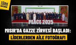 Mısır'da Gazze Zirvesi başladı: Liderlerden aile fotoğrafı!