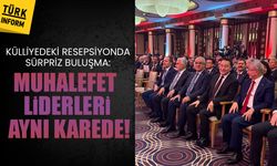 Külliyedeki resepsiyonda sürpriz buluşma: Muhalefet liderleri aynı karede!