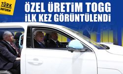 Erdoğan Altay Tankı Teslimat Töreni'ne özel üretim TOGG’la katıldı