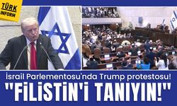 İsrail Parlementosu'nda Trump protestosu: "Filistin'i tanıyın!"