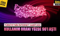 Türkiye’nin internet haritası! Kullanım oranı yüzde 90’ı aştı