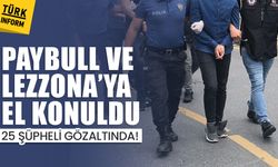 Kara para operasyonu: Paybull ve Lezzona’ya el konuldu, 25 şüpheli gözaltında!