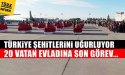 Türkiye şehitlerini uğurluyor: 20 vatan evladına son görev...