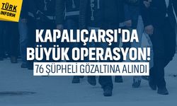 Kapalıçarşı’da suç gelirlerinin aklanmasına yönelik operasyon: 76 gözaltı