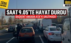 Ankara'da trafiğinde akan sular 9.05'te durdu!