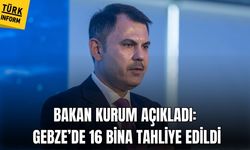 Bakan Kurum açıkladı: Gebze’de 16 bina tahliye edildi