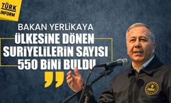 İçişleri Bakanı Yerlikaya: 'Ülkesine dönen Suriyelilerin sayısı 550 bini buldu'