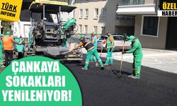 Çankaya sokakları yeni asfaltla yenileniyor
