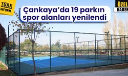 Çankaya’da 19 parkın spor alanları yenilendi