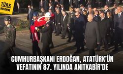 Cumhurbaşkanı Erdoğan, Atatürk’ün vefatının 87. yılında Anıtkabir’de