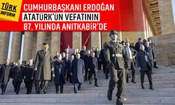 Cumhurbaşkanı Erdoğan, Atatürk’ün vefatının 87. yılında Anıtkabir’de