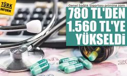 Genel Sağlık Sigortası primine zam: 780 TL'den 1.560 TL'ye yükseldi!