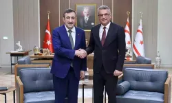 KKTC Cumhurbaşkanı Erhürman, Cevdet Yılmaz’ı Cumhurbaşkanlığı’nda kabul etti