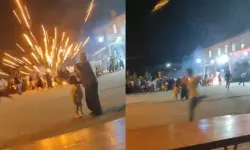 Safranbolu'da düğün paniği: Atılan havai fişek kalabalığın arasında patladı