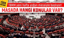 TBMM yeni hafta yoğun mesaiyle başlıyor! Masada hangi konular var?